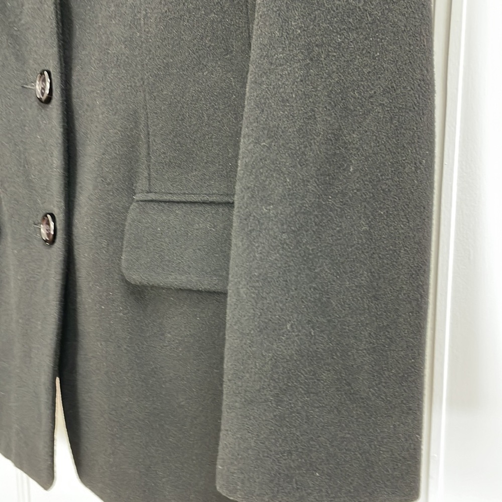 Vintage ST MICHAEL Mark & Spencer cashmere blend Blazer black classic - Picture 3 of 14